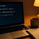 Laptop menampilkan kode Python untuk menyimpan model machine learning dengan joblib